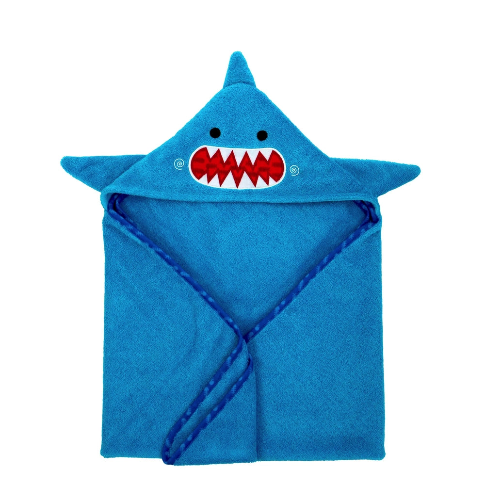 Zoocchini Baby Snow Terry Hooded Bath Towel - Shark