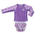 Zoocchini Rashguard Top + Swim Diaper - Hippo