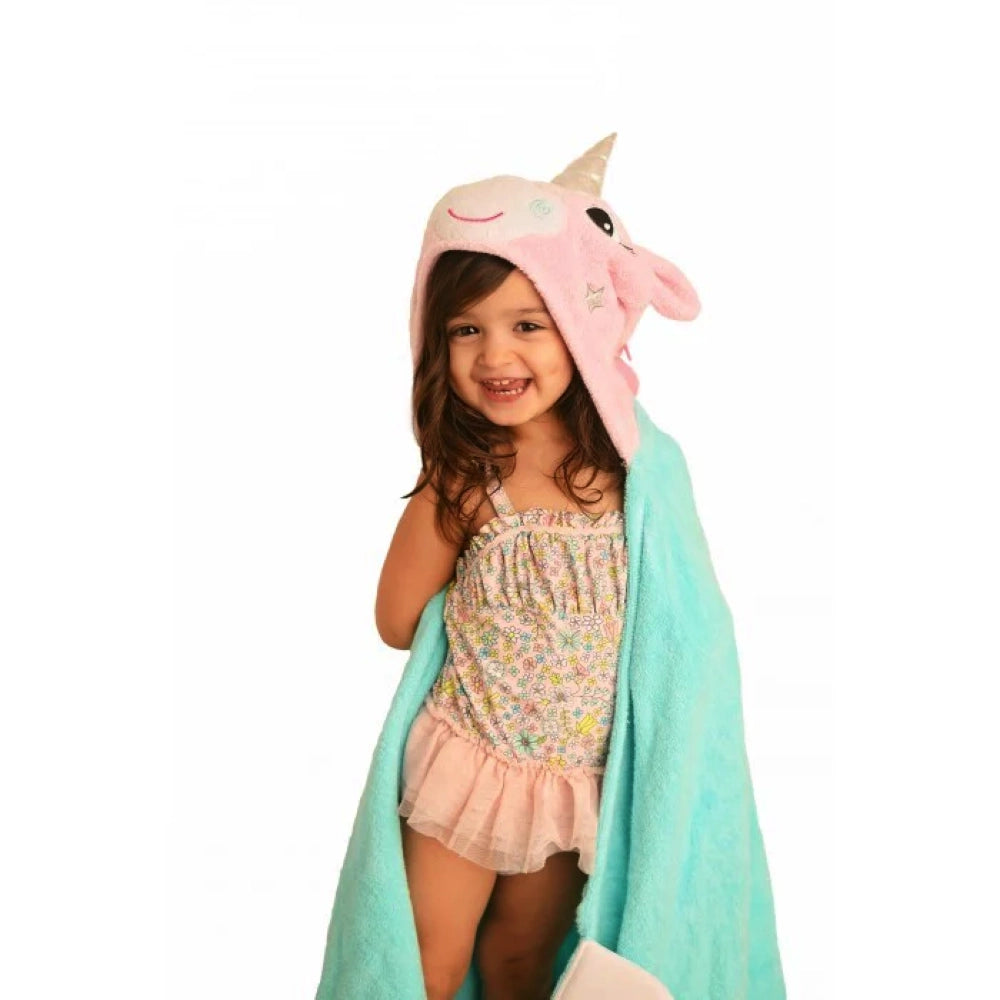 Zoocchini Kids Plush Terry Hooded Bath Towel - Alicorn
