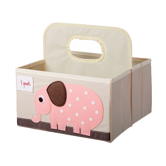 3 sprouts diaper caddy - elephant