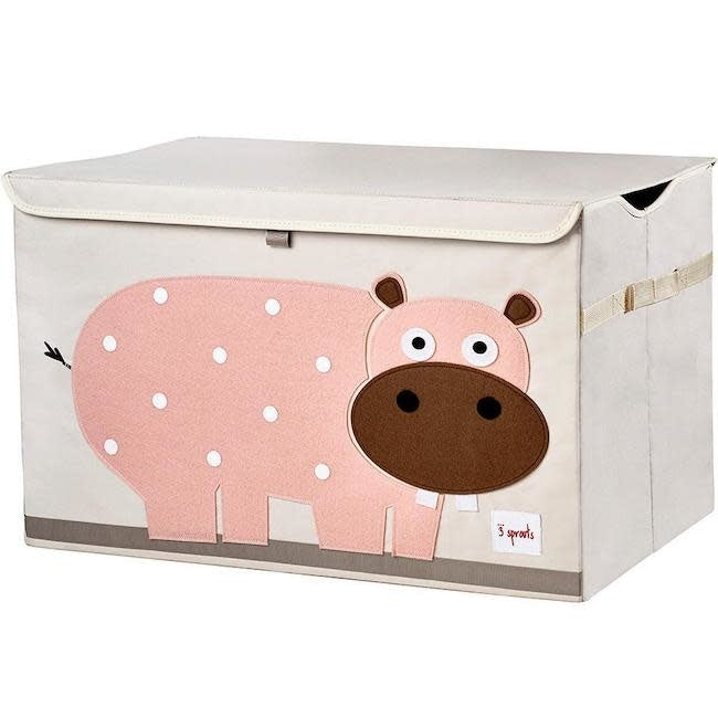 3 sprouts toy chest - hippo
