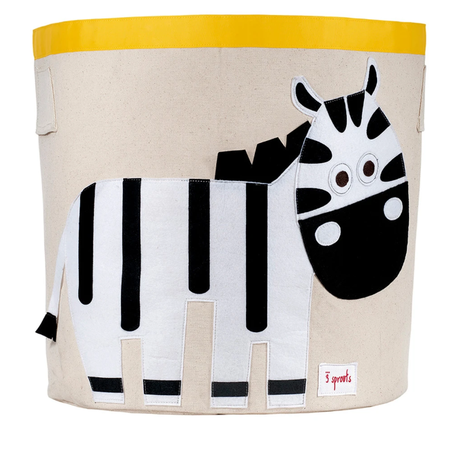 3 sprouts storage bin - zebra