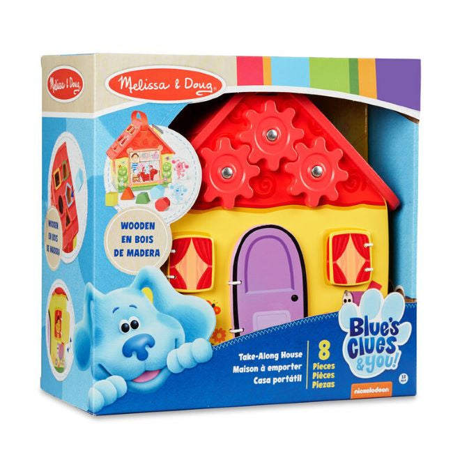 melissa & doug blues clues & you wooden take a-long house