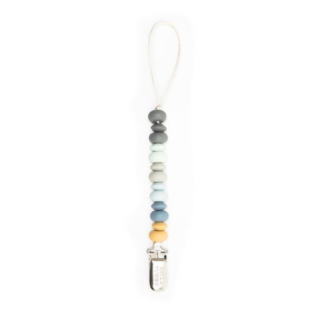 bella tunno silicone pacifier clip - soft multi