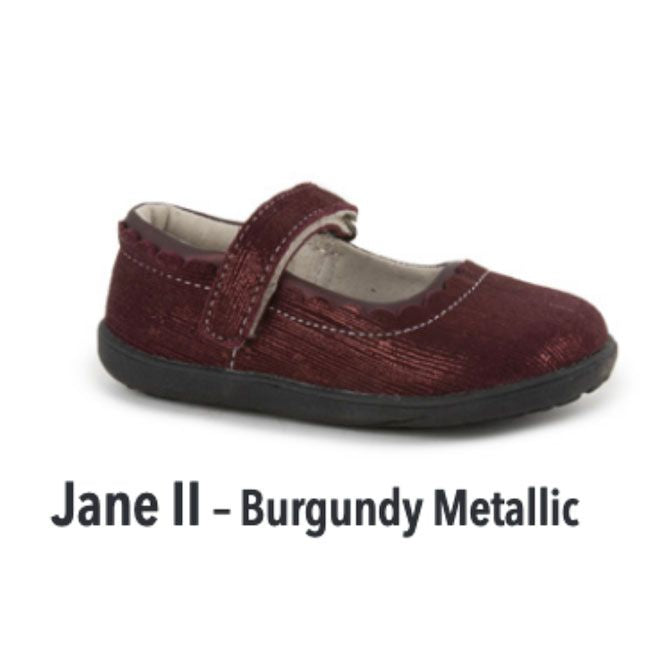 See Kai Run Jane II Burgundy Metallic