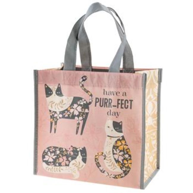 karma recycled medium gift bag - cat