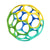 oball 4 inch classic ball - blue/green