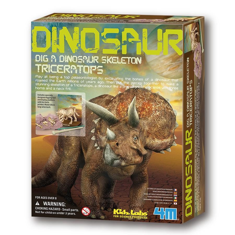 playwell dig a dinosaur - triceratops
