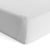 kushies baby flannel fitted crib sheet - white