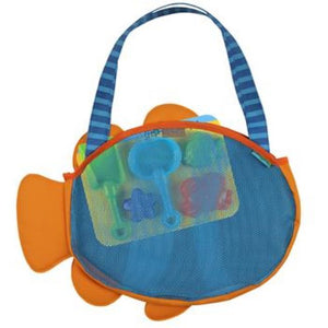 stephen joseph beach tote with sand toy play set - clownfish