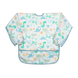 bumkins sleeved bib - dinosaur