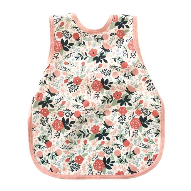 Bapron Baby Preschool Bib 3T+ - Vintage Rose Floral