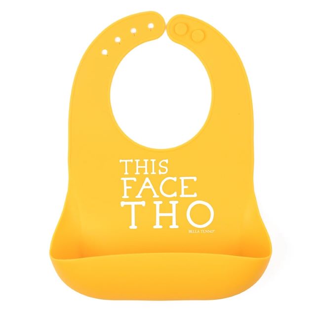bella tunno silicone wonder bib - this face tho