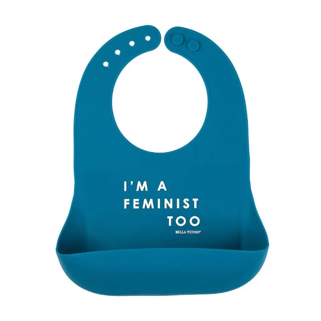 bella tunno silicone wonder bib - i'm a feminist too