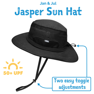 jan + jul adult jasper hat - black