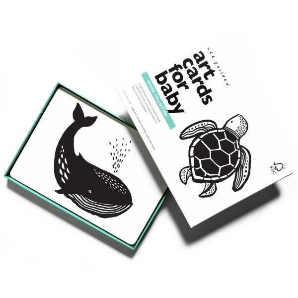 wee gallery art cards for baby - ocean collection