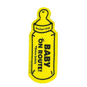 baby on route baby bottle car magnet