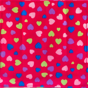 baby paper crinkle toy - pink hearts