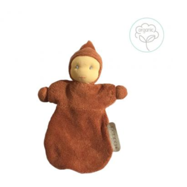 peppa hoppa baby belle organic bonding doll - rosty brown