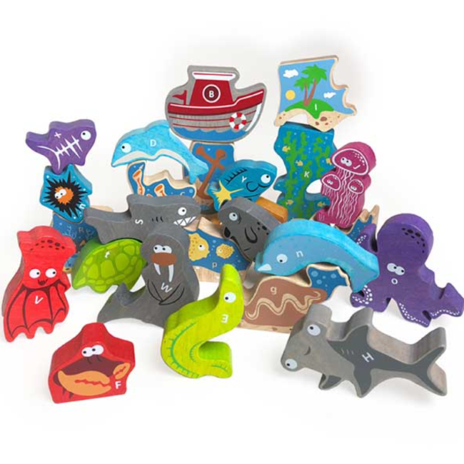begin again ocean A to Z puzzle and playset