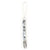 bella tunno silicone pacifier clip - black marble