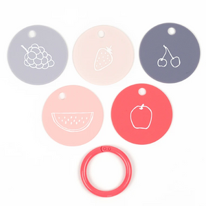 bella tunno silicone flash cards - fruit for thought