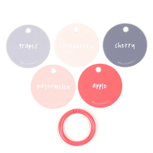 bella tunno silicone flash cards - fruit for thought