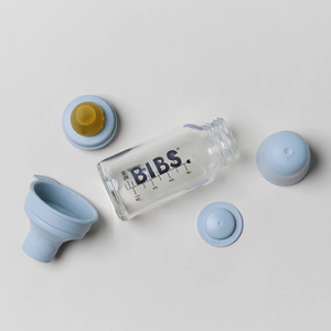 Bibs Baby Glass Bottle Complete Set Latex 110ml - Ivory