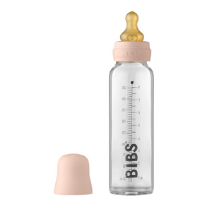 Bibs Baby Glass Bottle Complete Set Latex 225ml - Blush