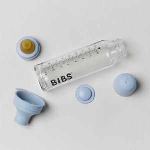 Bibs Baby Glass Bottle Complete Set Latex 225ml - Ivory