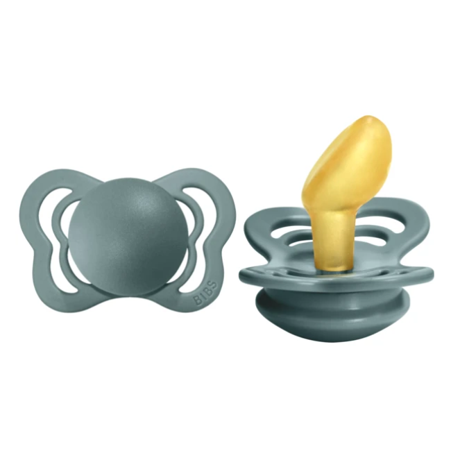 Bibs Pacifier Couture Latex Anatomical - Island Sea 2pk