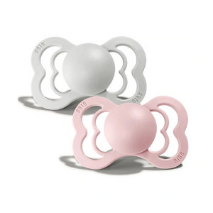 Bibs Supreme Collection Flat Natural Rubber Latex Pacifier 2pk - Blossom / Haze