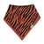 kyte baby printed bib in rust tiger