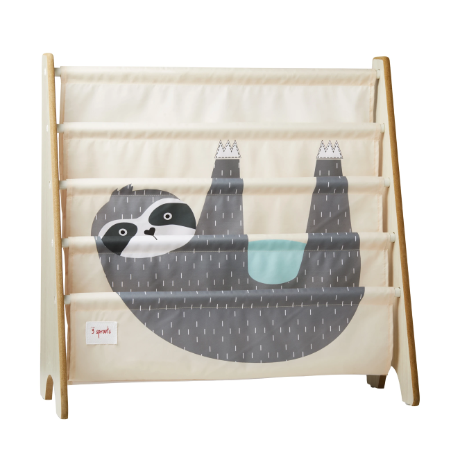 3 Sprouts Book Rack - Sloth