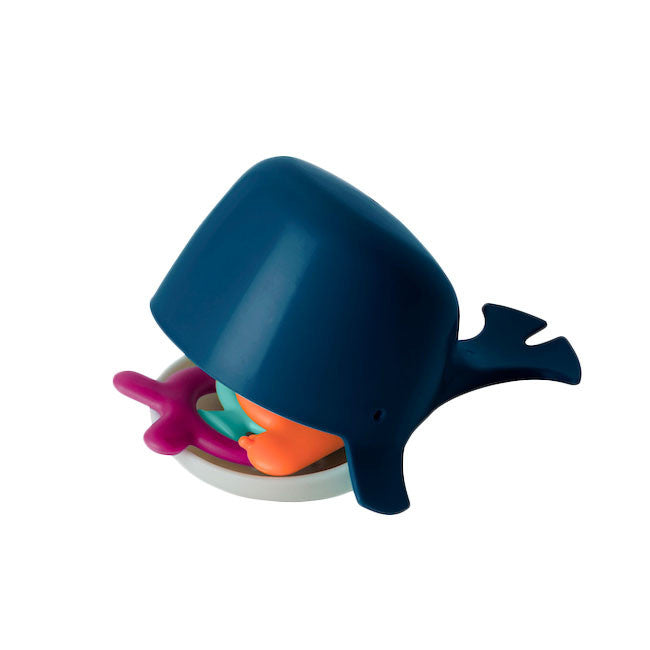 Boon Chomp Hungry Whale Bath Toy - Navy