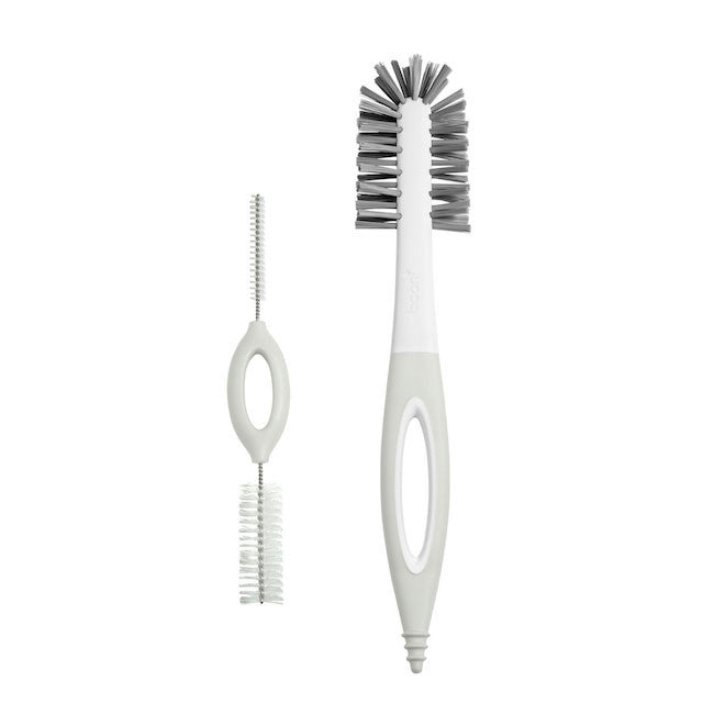 boon trip 2 bottle brushes - grey
