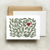 bottle branch botanical card - eucalyptus heart