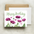 bottle branch botanical happy birthday card - poppies