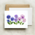 bottle branch botanical card - pansy ombre