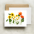 bottle branch botanical card - summer sunflowers