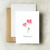 bottle branch botanical thank you card - tiny poppies