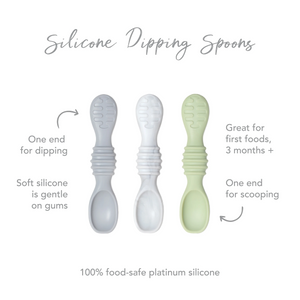 bumkins silicone dipping spoons 3pk - taffy
