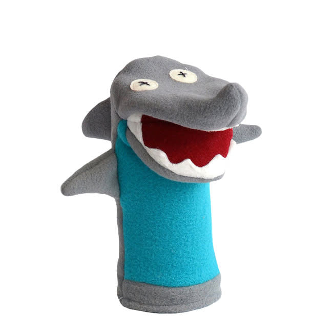 cate & levi softy fleece puppet - shark