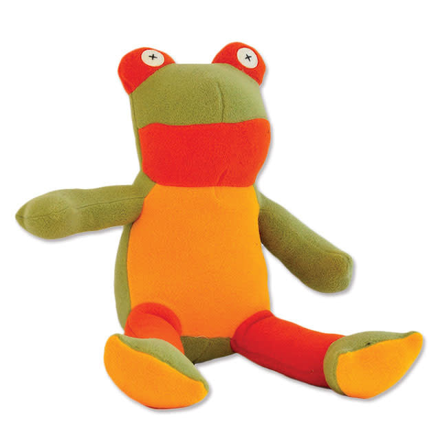 cate & levi softy fleece stuffed animal - frog