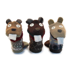 Cate & Levi Wool Animal Puppet - Beaver