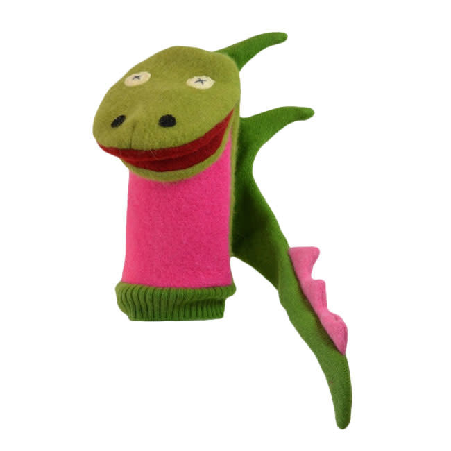 Cate & Levi Wool Animal Puppet - Dragon