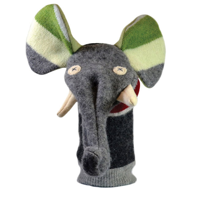 Cate & Levi Wool Animal Puppet - Elephant