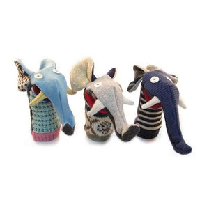 Cate & Levi Wool Animal Puppet - Elephant