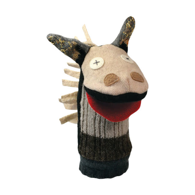 cate & levi wool animal puppet - horse