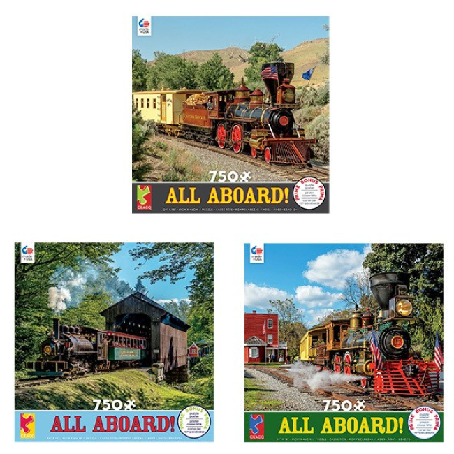 ceaco all aboard! assorted oversize puzzle 750PC